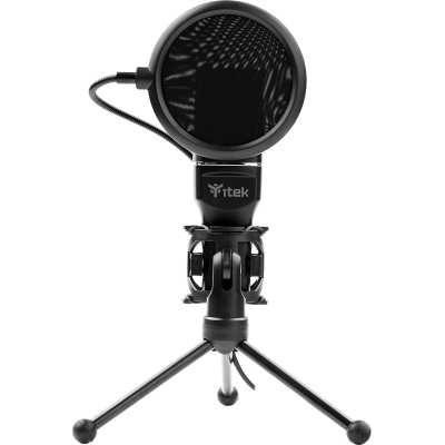 itek M100 Condenser Microphone with Tripod - Black