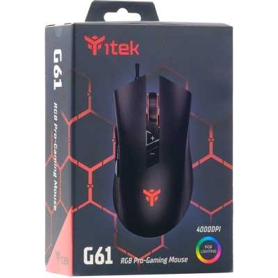 itek G61 RGB Wired Gaming Mouse - Black