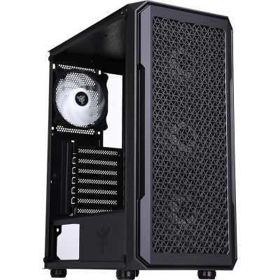 itek SIX TRIANGLE Mid-Tower, Side-Glass - Black