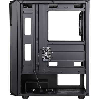 itek SIX TRIANGLE Mid-Tower, Side-Glass - Black