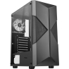 itek SPACIRC XO Mid-Tower, Side-Glass - Black