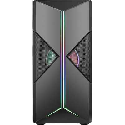 itek SPACIRC XO Mid-Tower, Side-Glass - Black