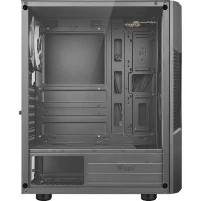 itek SPACIRC XO Mid-Tower, Side-Glass - Black