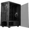 itek SPACIRC XO Mid-Tower, Side-Glass - Black