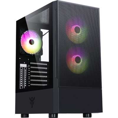 itek SIISBE 3.0 Mid-Tower, Side-Glass - Black