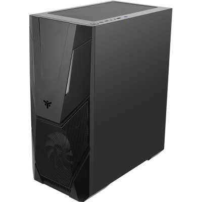 itek SPACIRC VO Mid-Tower, Side-Glass - Black