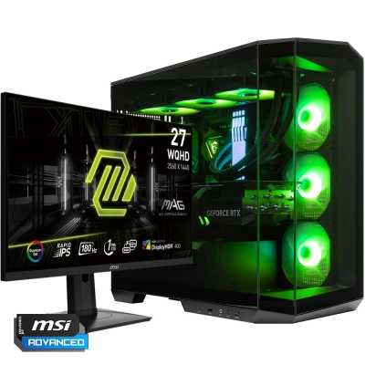 VegaX2 Gaming PC + MSI MAG 274QRF QD E2 Monitor Gaming - Bundle