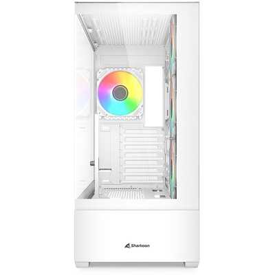 Sharkoon AK6 RGB Mid-Tower, Side-Glass - White