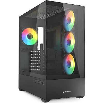 Sharkoon AK6 RGB Mid-Tower, Side-Glass - Black