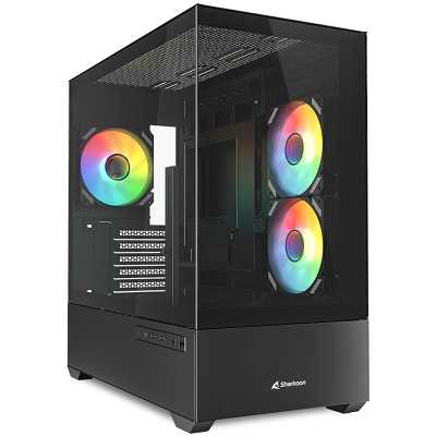 Sharkoon MK6 RGB Mini-Tower, Side-Glass - Black