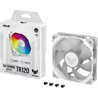 ASUS TUF Gaming TR120, PWM ARGB Fan - White