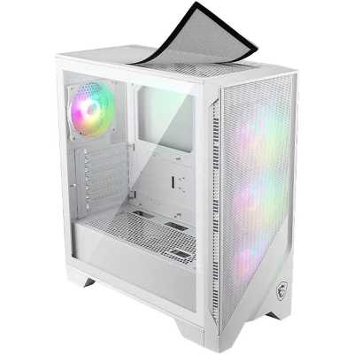 MSI MAG Forge 320R AirFlow Mid-Tower, Side-Glass - White