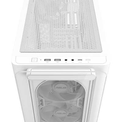 ASUS A23 Plus, Mini-Tower, Side-Glass - White