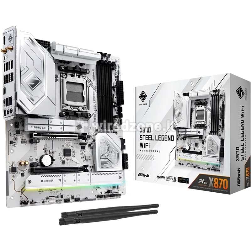 ASRock X870 Steel Legend WiFi, AMD X870 Mainboard AM5