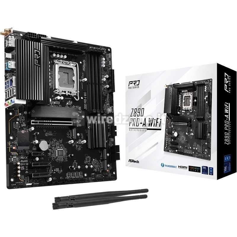 ASRock Z890 Pro-A WiFi, Intel Z890 Mainboard LGA1851