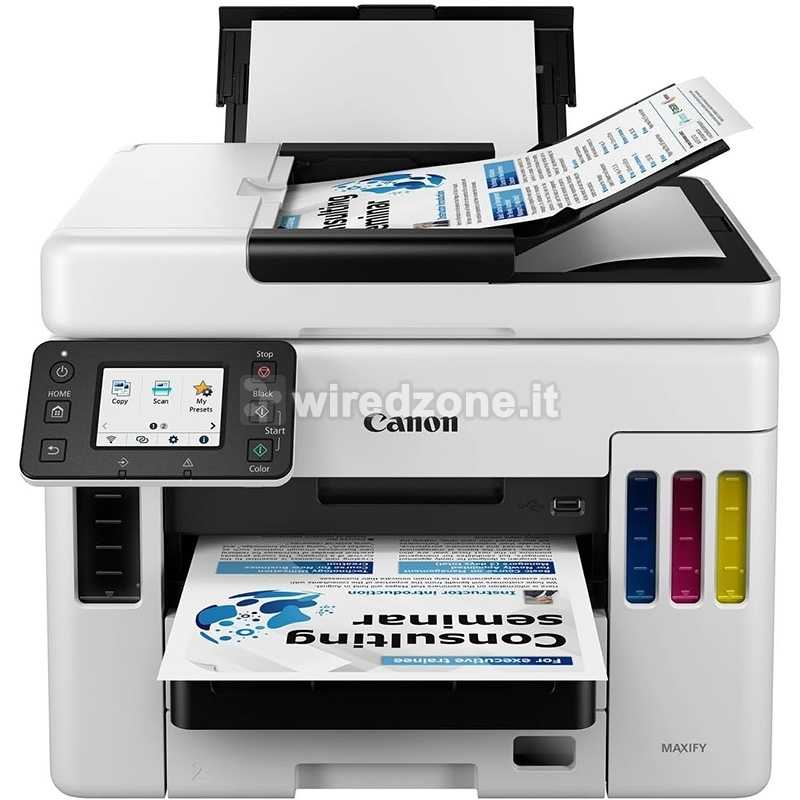 Canon MAXIFY GX7050, MegaTank, Multifunction Color Inkjet Printer