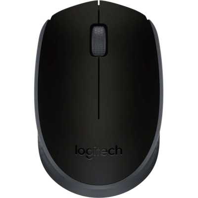 Logitech M171 Black-K, Mouse Wireless - Black Grey