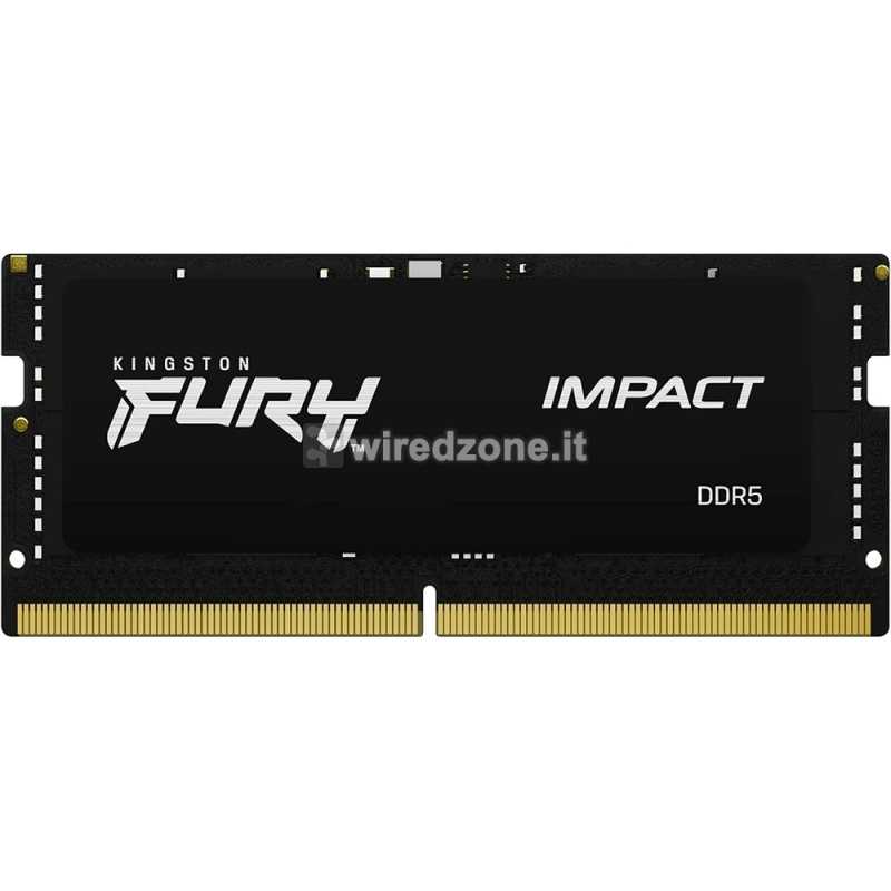 Kingston FURY Impact Black, XMP, DDR5-5600, CL40, SO-DIMM - 32 GB (1x32GB)