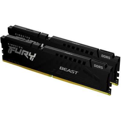 Kingston FURY Beast Black, XMP, DDR5-6000, CL30, DIMM - 64GB (2x32GB)