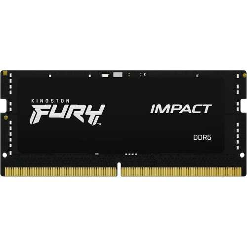 Kingston FURY Impact Black, XMP, DDR5-4800, CL40, SO-DIMM - 16 GB (1x16GB)