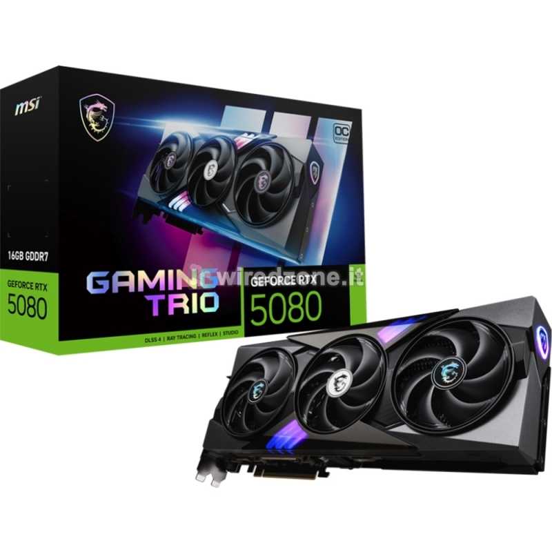 MSI GeForce RTX 5080 Gaming Trio OC 16GB DDR7