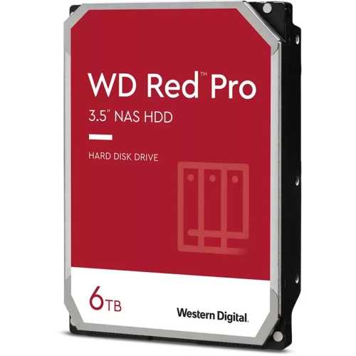 WD Red Pro NAS HDD, SATA 6G, 7200 RPM, 3.5-inch - 6 TB