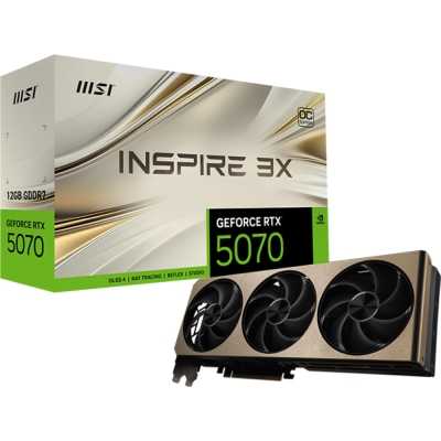 MSI GeForce RTX 5070 Inspire 3X OC 12GB GDDR7