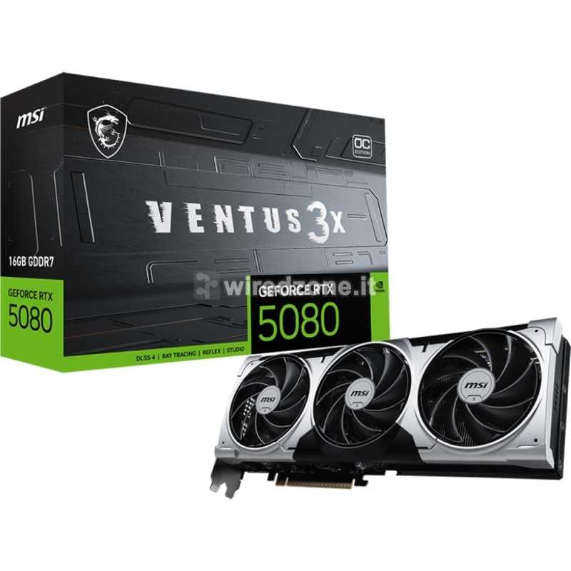 MSI GeForce RTX 5080 Ventus 3X OC Plus 16GB GDDR7