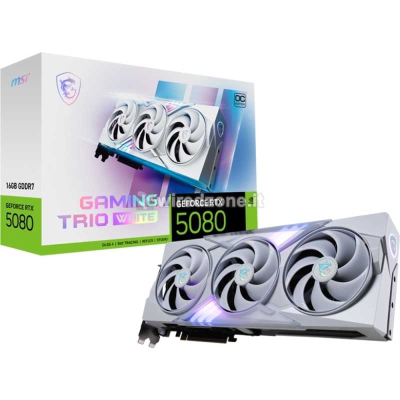 MSI GeForce RTX 5080 Gaming Trio OC White 16GB GDDR7