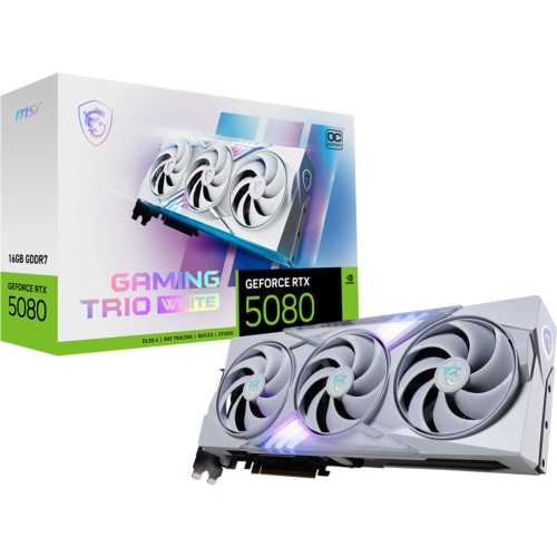 MSI GeForce RTX 5080 Gaming Trio OC White 16GB GDDR7