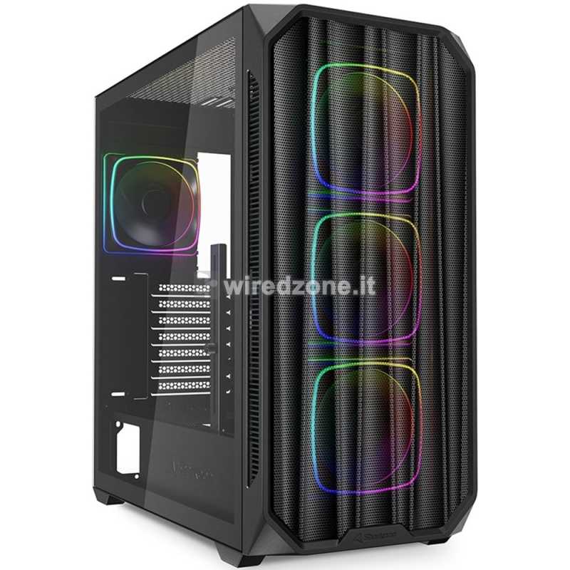 Sharkoon AK5M RGB, Mid-Tower, Side-Glass, Black