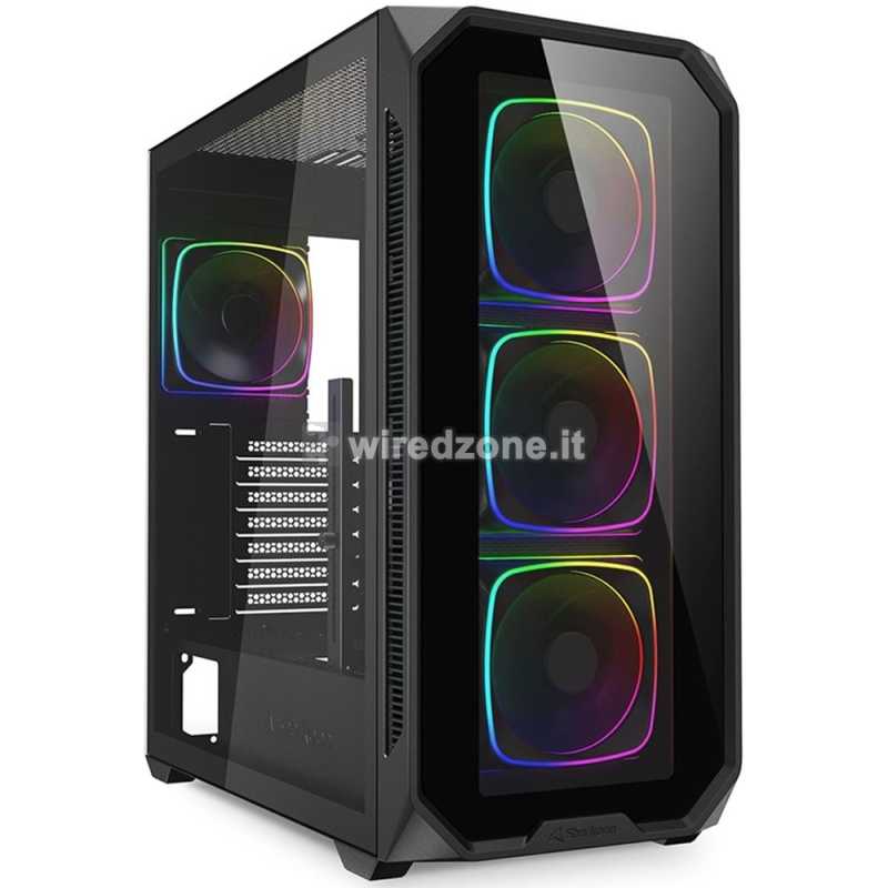 Sharkoon AK5G RGB, Mid-Tower, Side-Glass, Black