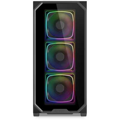 Sharkoon AK5G RGB, Mid-Tower, Side-Glass, Black