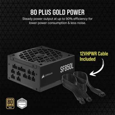 Corsair SF850L, 80 PLUS Gold, Full-Modulare, 850 Watt